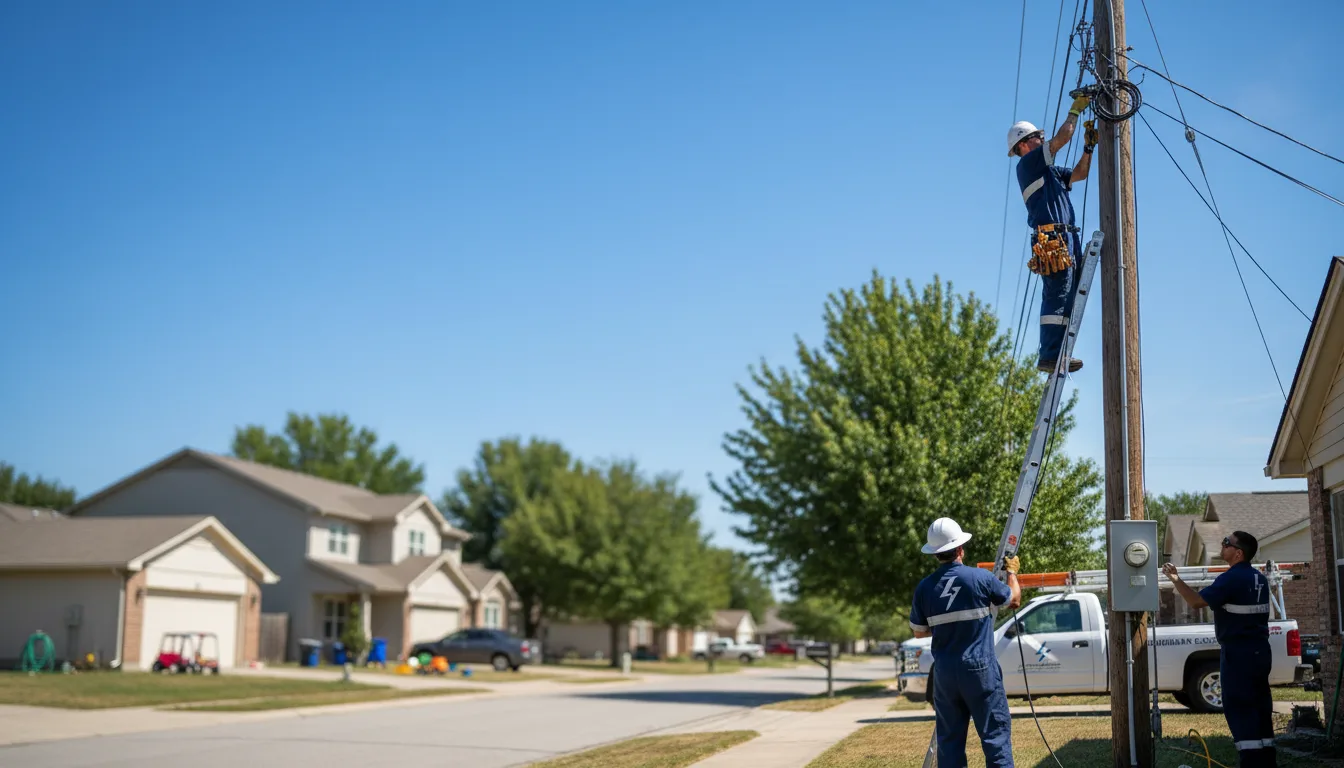 Residential electrician providing installation services in Lovely, KY